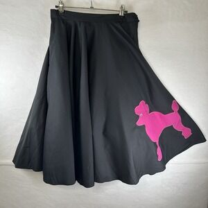 VTG Poodle Skirt Retro 50's Sock Hop Costume Halloween Dance Happy Days Sz M